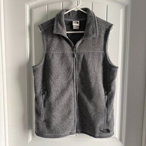The North Face Sweater Vest Mens Medium Gray Fleece Model NF0A47FA